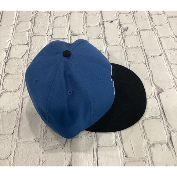 New Era Cap Hat Unisex Size 7 1/4” Color Black Blue Boston Redsox Fitted - Picture 6 of 11